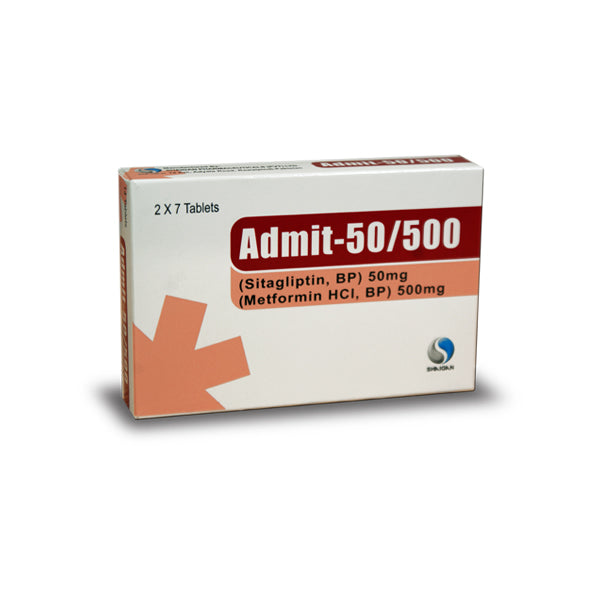 Admit 50/500mg Tablets 14's
